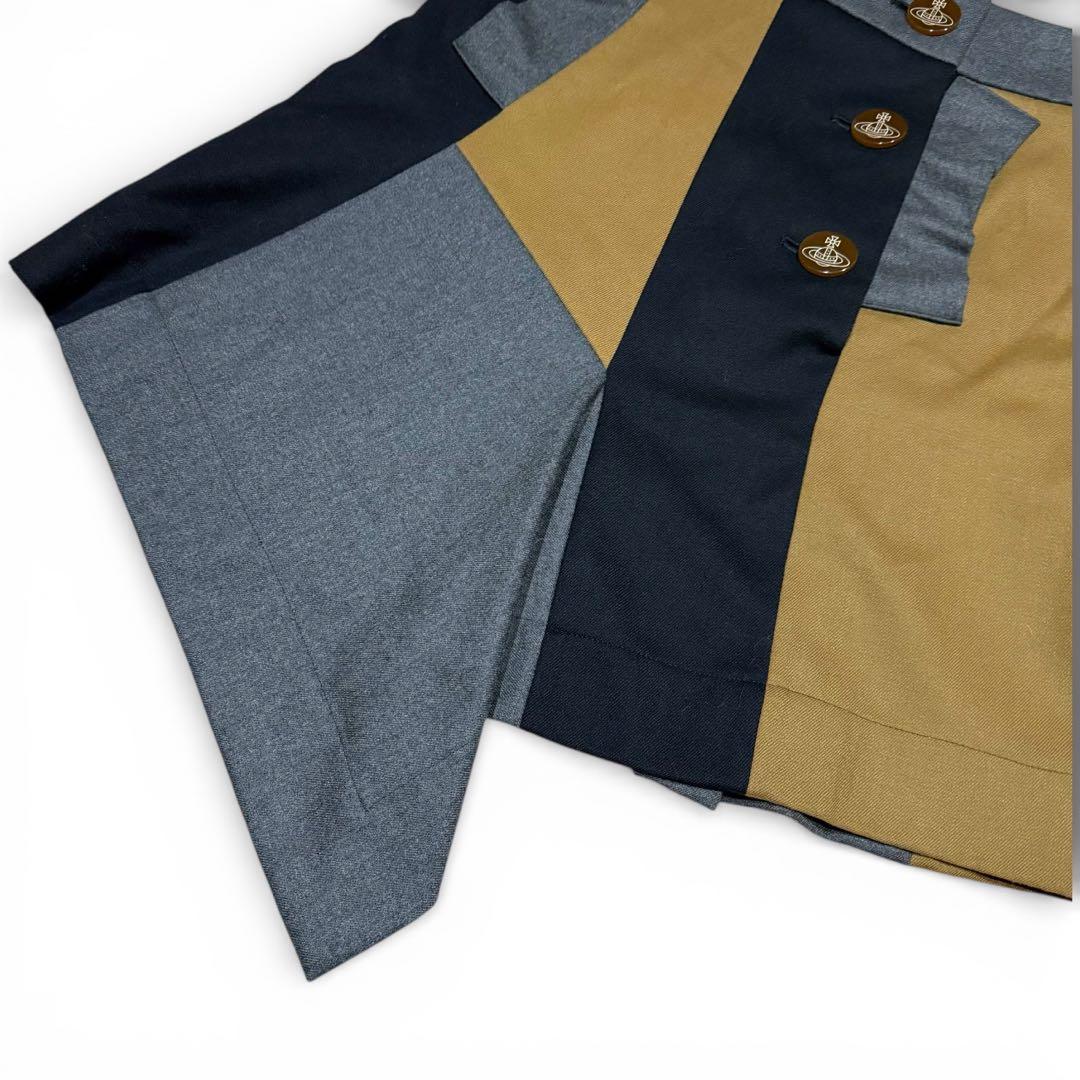 Vivienne Westwood 変形デザイン パッチワーク スカート オーブ