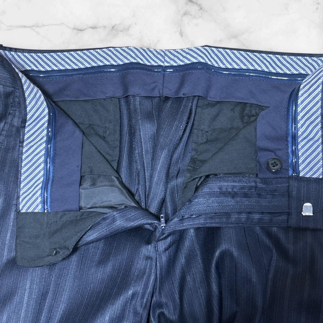 MONSIEUR NICOLE セットアップ ビジネススーツ 結婚式 ストライプ