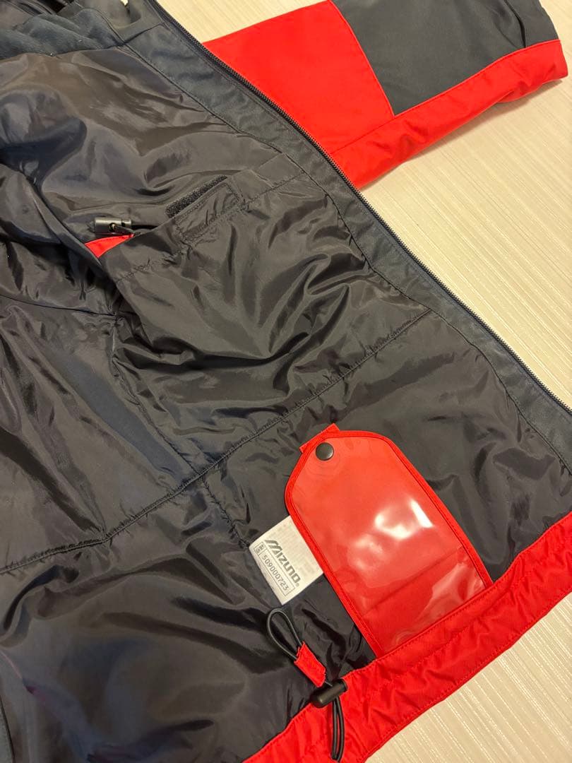 Mizuno スキーウェアセット 黒と赤