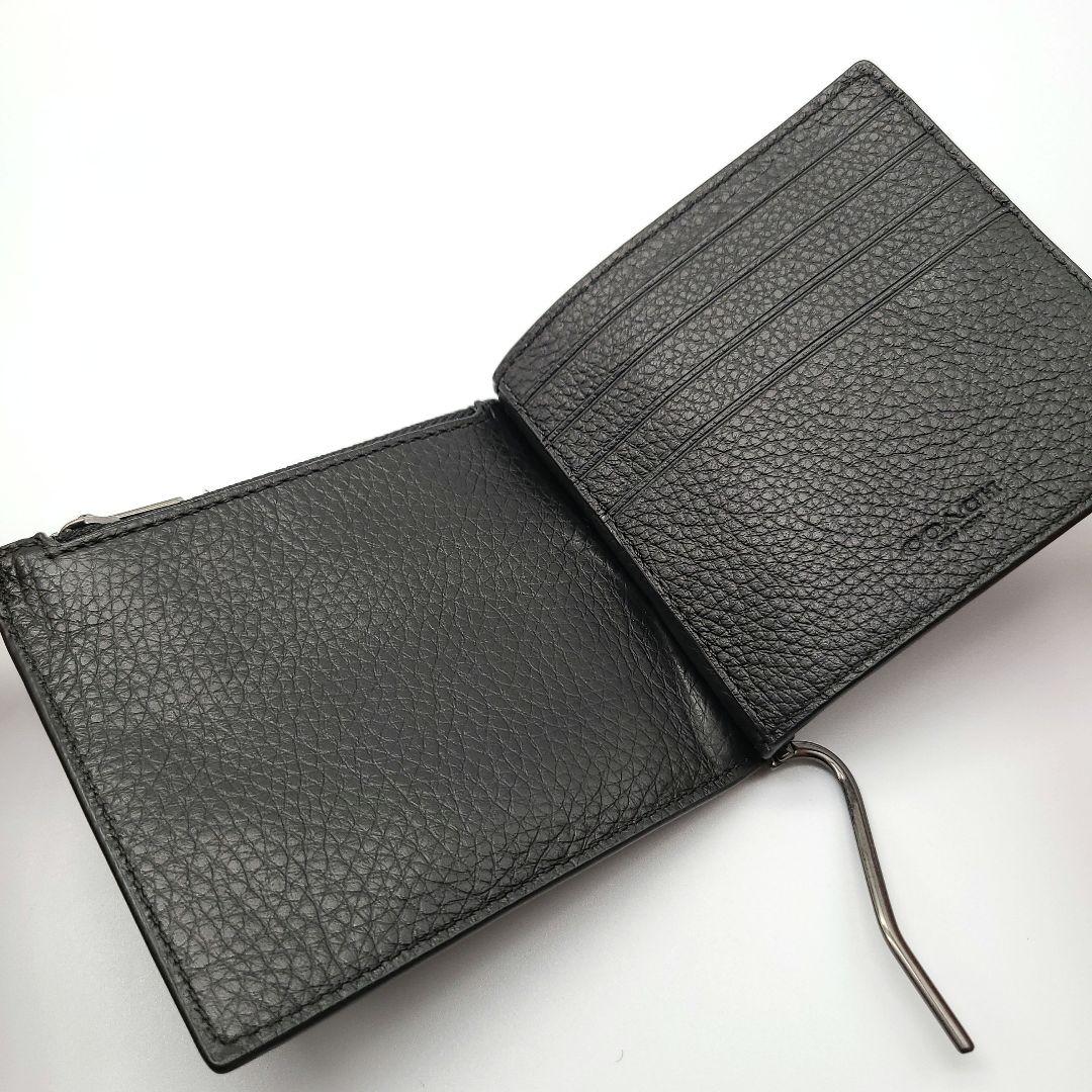 COACH マネークリップ 新品 ブラック 最新作 ペブルレザー メンズ