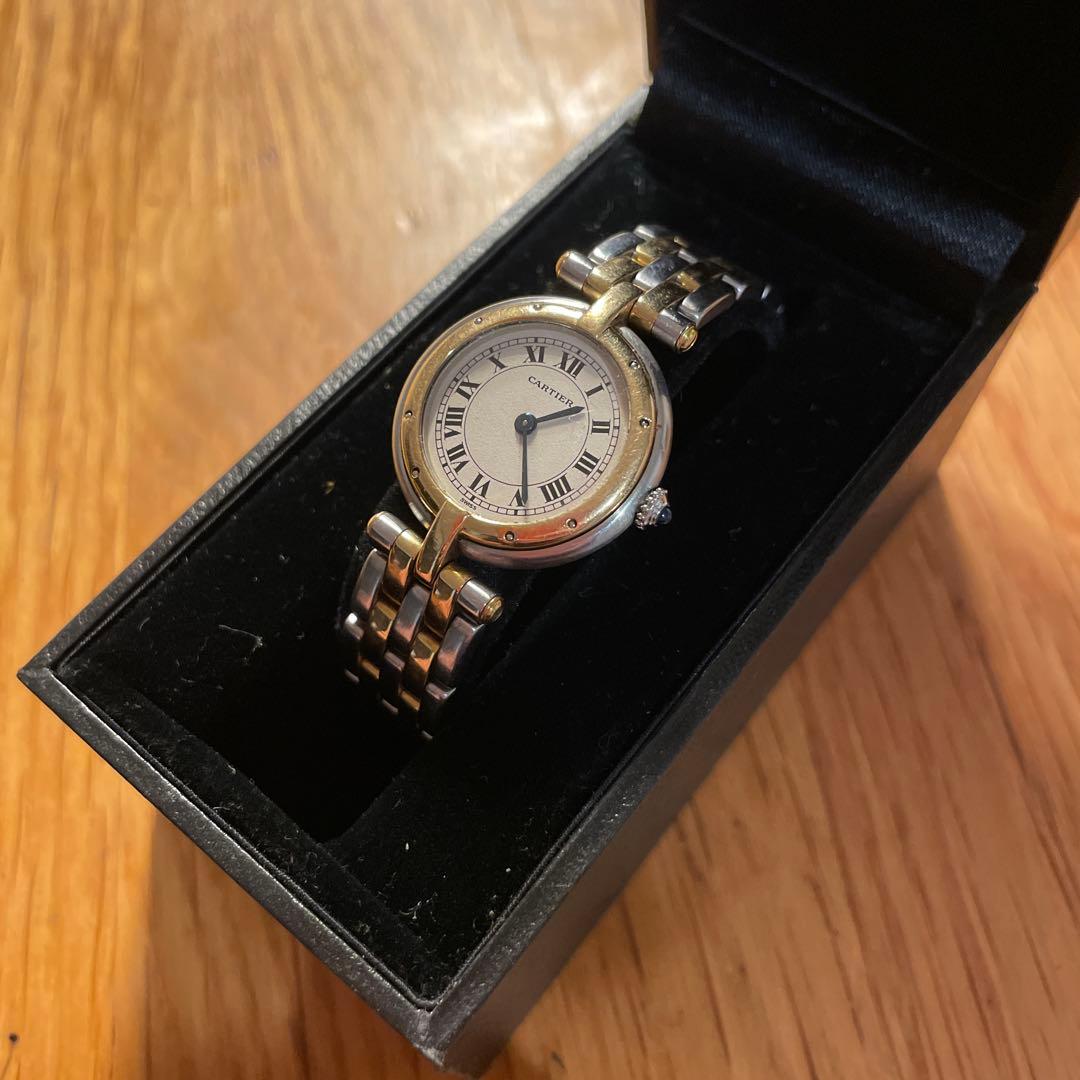 Cartier 腕時計 シルバー/ゴールド　パンテール　レディース