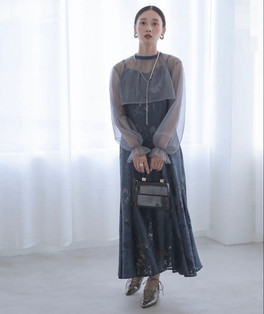 etoll. 3WAY チュールボレロ レース キャミワンピース オケージョン