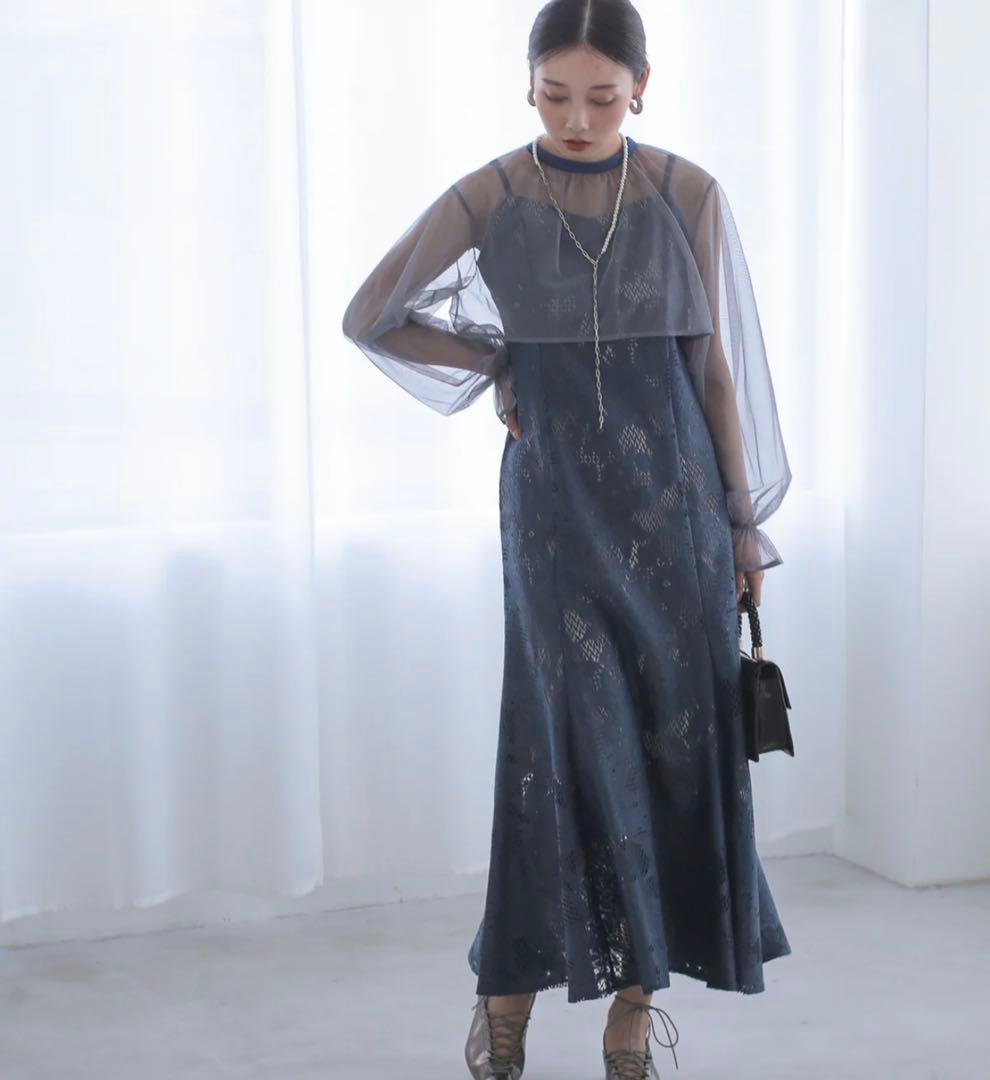 etoll. 3WAY チュールボレロ レース キャミワンピース オケージョン