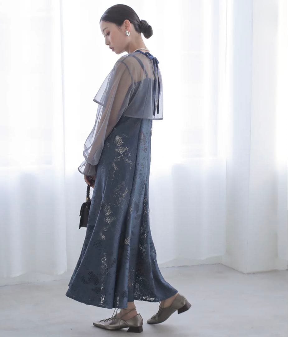 etoll. 3WAY チュールボレロ レース キャミワンピース オケージョン