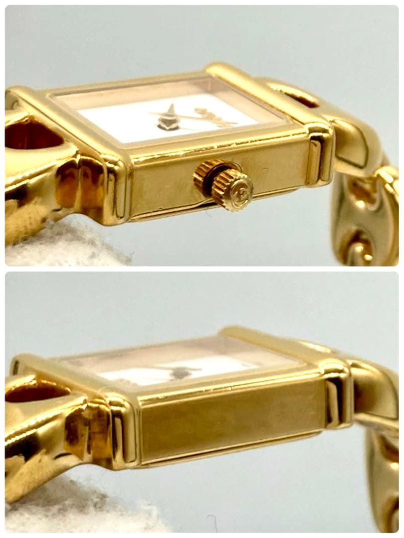 【稼動】 グッチ 腕時計 チェンジベルト 1800L 交換ベルト3色 ゴールド