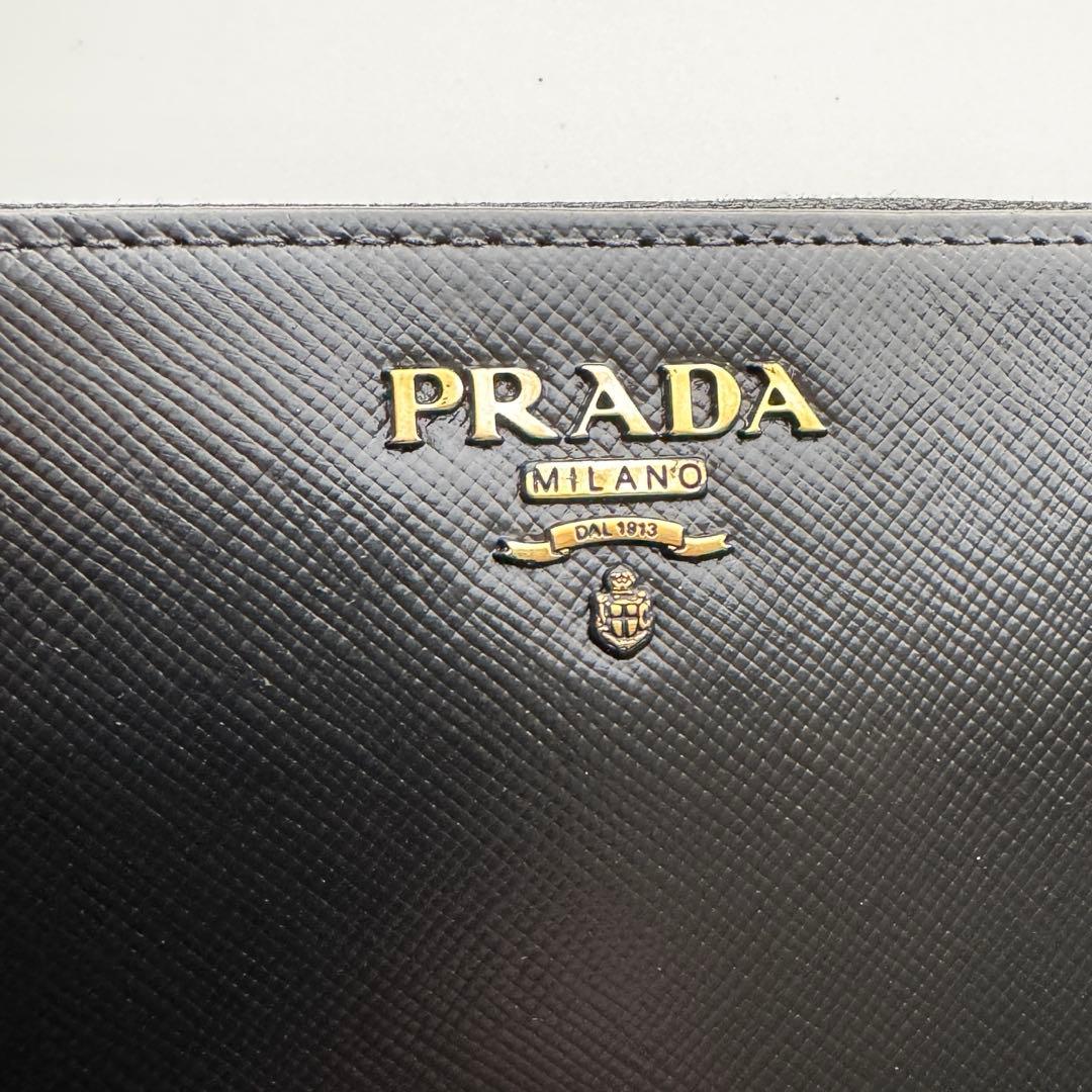 【美品】234 PRADA プラダ ラウンドファスナー 長財布