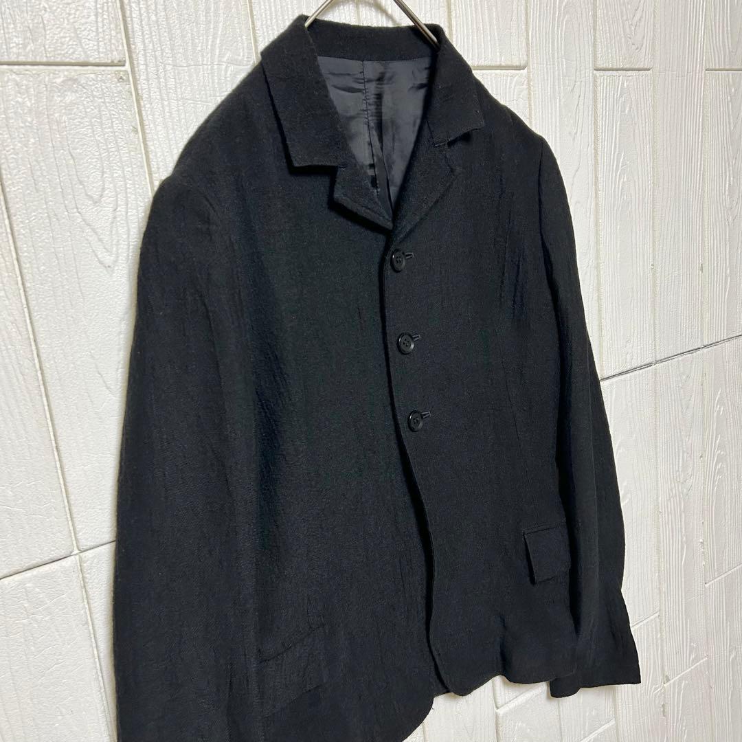 Yohji Yamamoto Y's キュプラ混 ウールジャケット ブラック