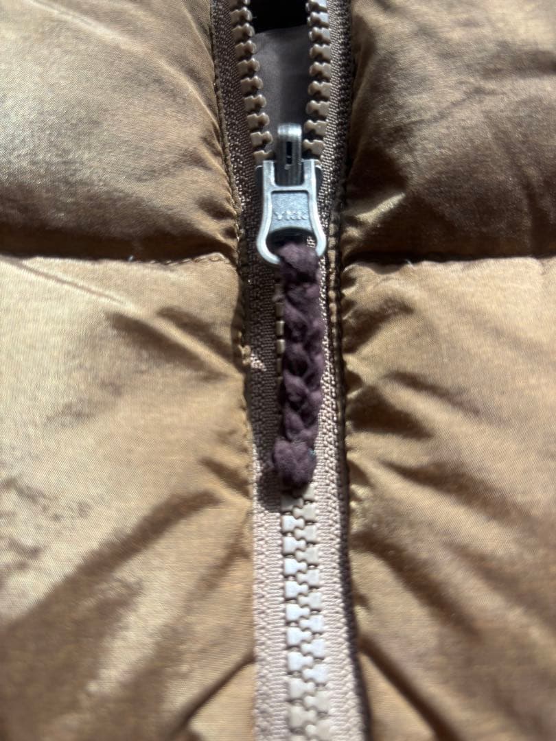 Foxfire ブラウン ダウンベスト M ノースフェイス　モンクレール好きの方