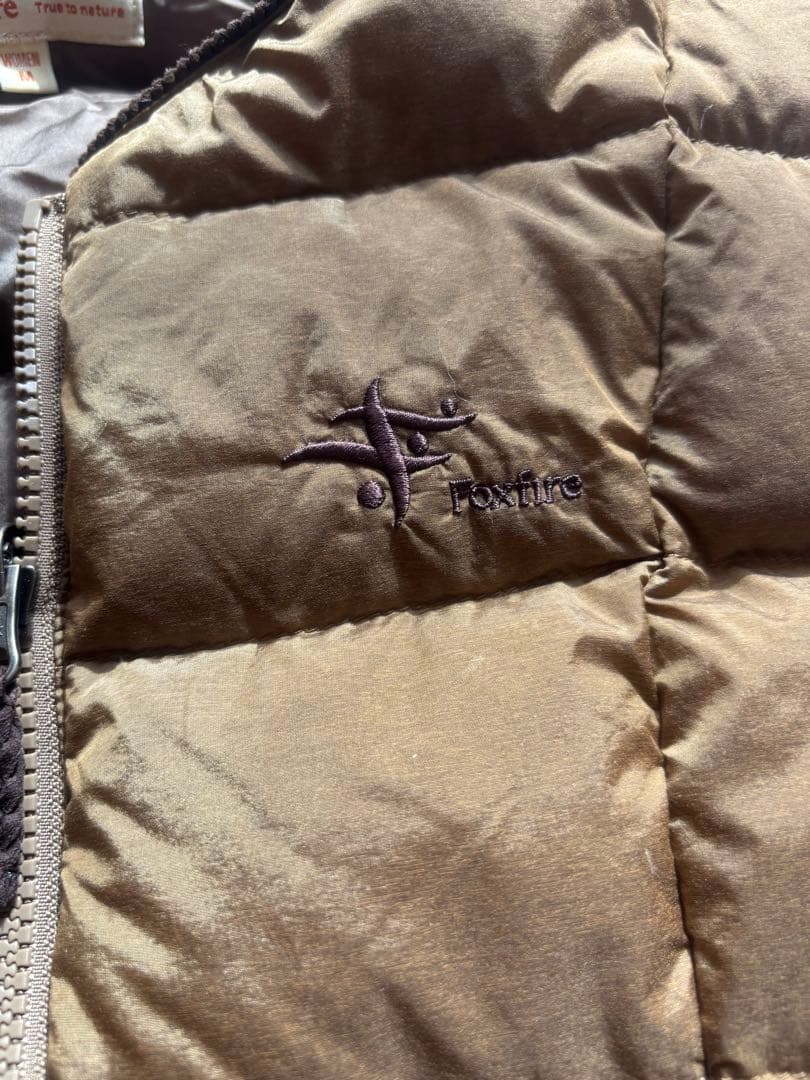 Foxfire ブラウン ダウンベスト M ノースフェイス　モンクレール好きの方