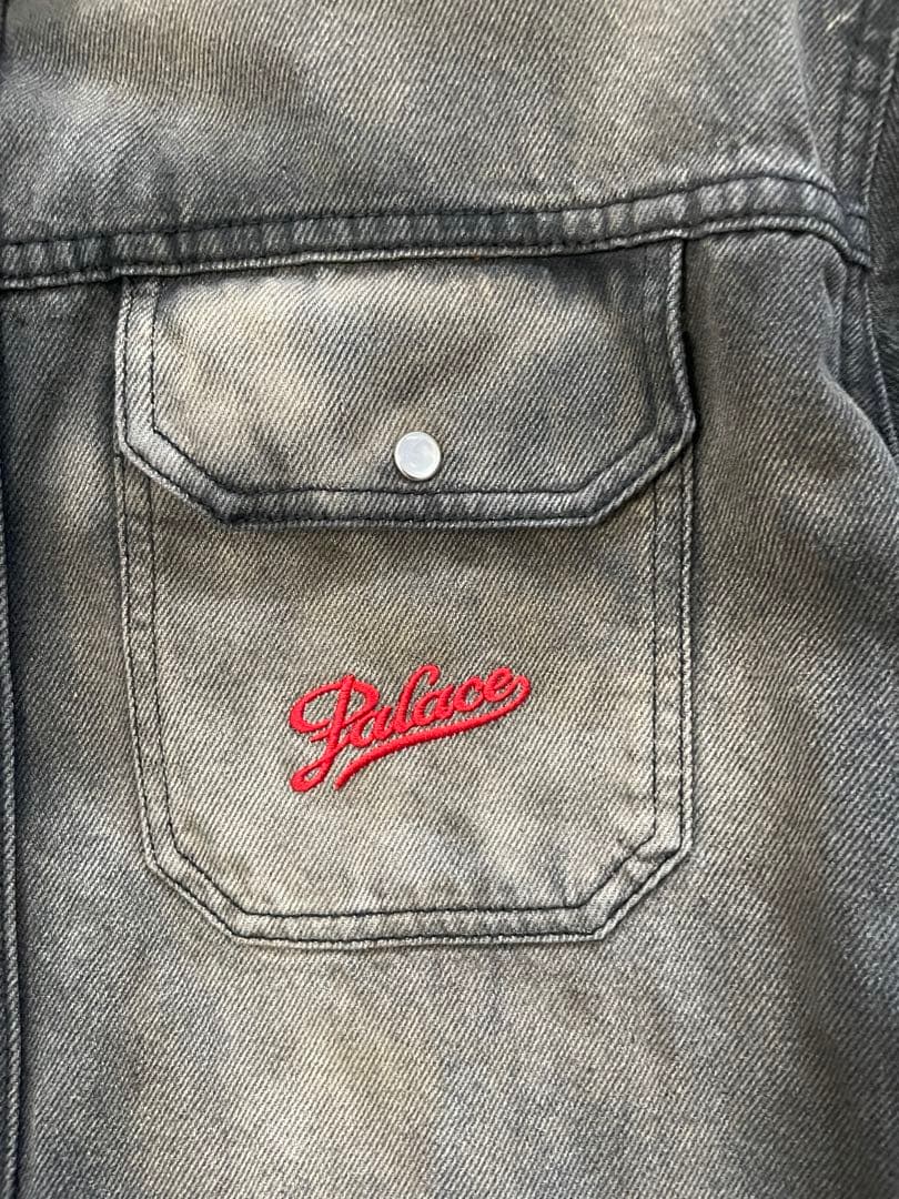 ジャケット・アウター palace SCRIPTY DENIM SHIRT SAND WASH M