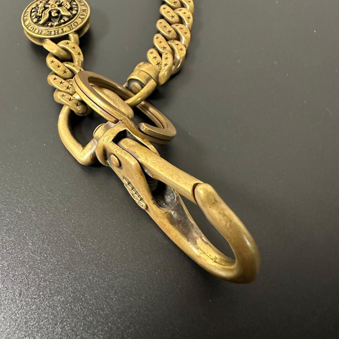 CALEE ウォレットチェーン 真鍮