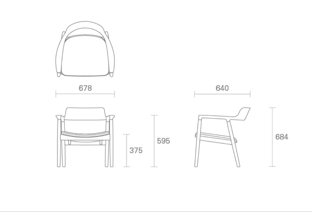 HIROSHIMA ラウンジチェア　マルニ木工　深澤直人
