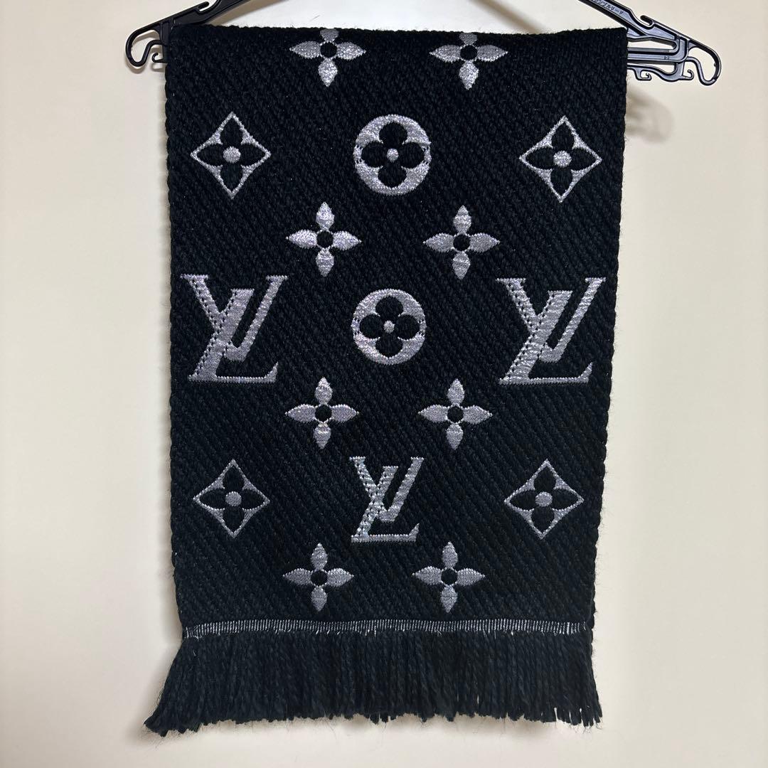 Louis Vuitton マフラー 黒 モノグラム