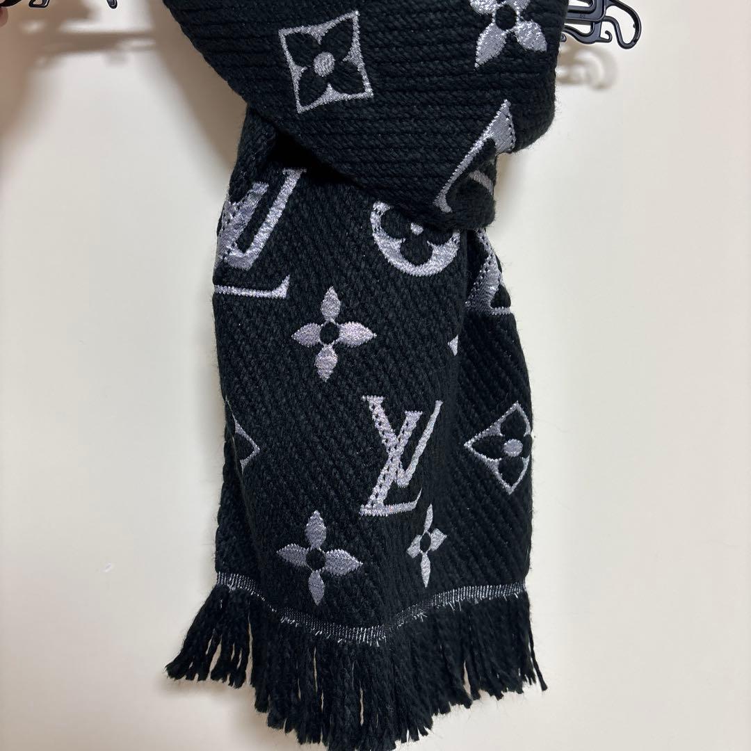 Louis Vuitton マフラー 黒 モノグラム