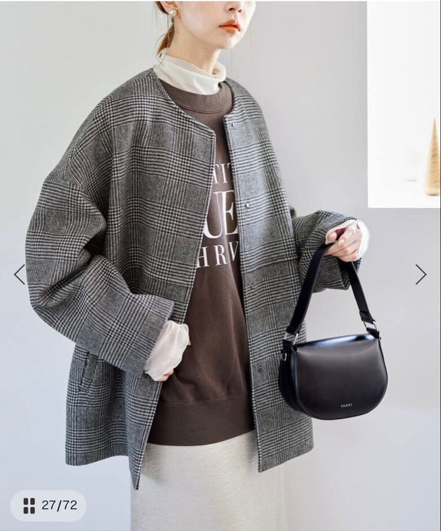 JOURNAL STANDARD ノーカラーコート ショートコート