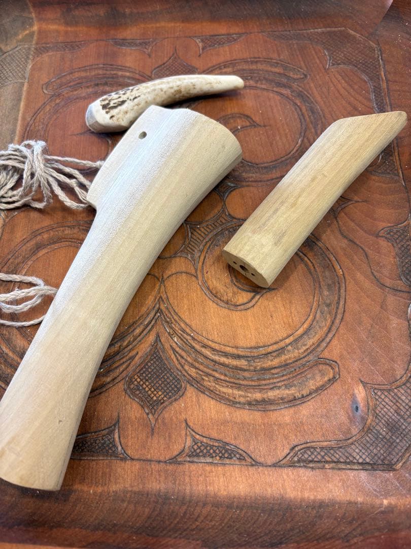 アイヌ　マキリ　制作体験キット　部材のみ。