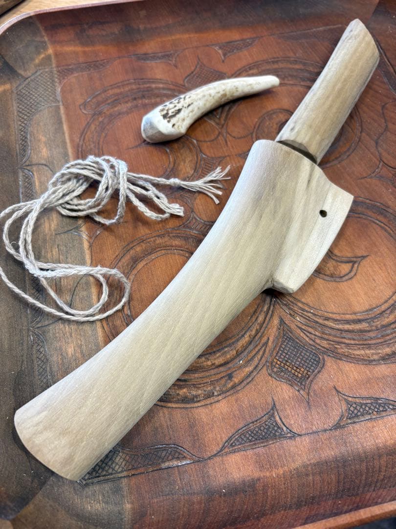 アイヌ　マキリ　制作体験キット　部材のみ。