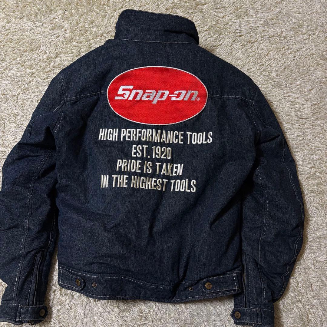 スナップオン Snap-on デニム バイクジャケット 中綿 冬 　ライディング