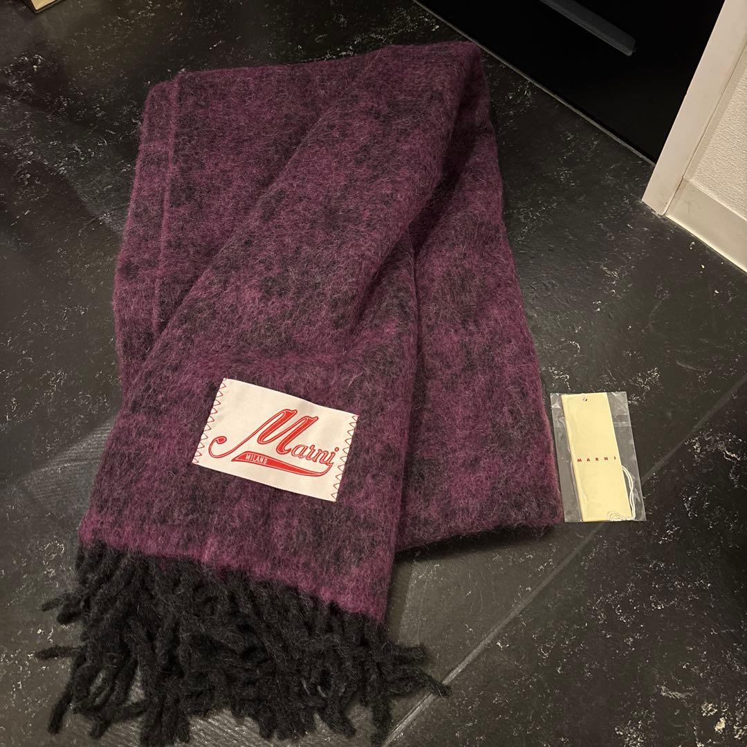 新品未使用MARNIマルニ マフラー 大判ロング　フリンジ