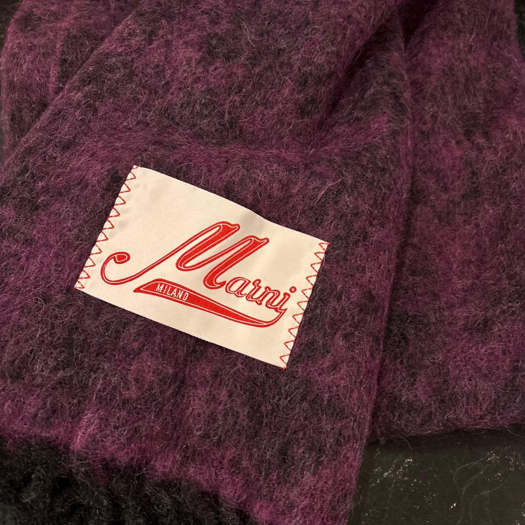 新品未使用MARNIマルニ マフラー 大判ロング　フリンジ