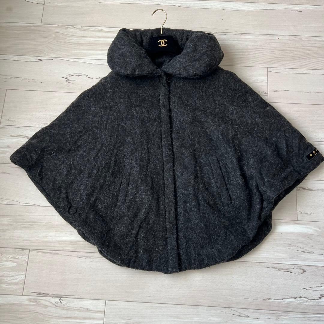 TATRAS 最高級ダウン　ケープポンチョ　ダウンポンチョ　ウール