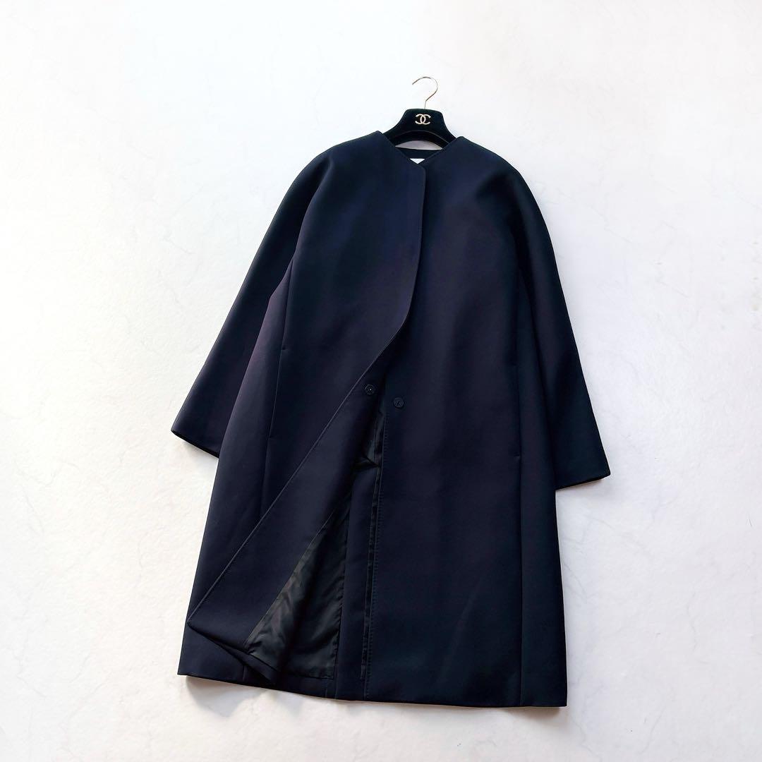 【ADORE】定価6.8万　トリプルクロスコート　ノーカラーコート　オケージョン