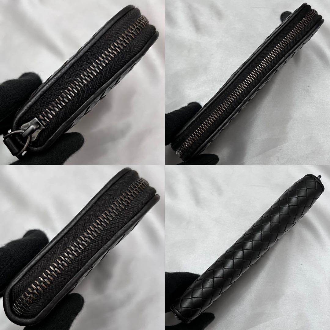 ◇極美品◇ボッテガヴェネタ　長財布　ラウンドファスナー　ダークブラウン　レザー