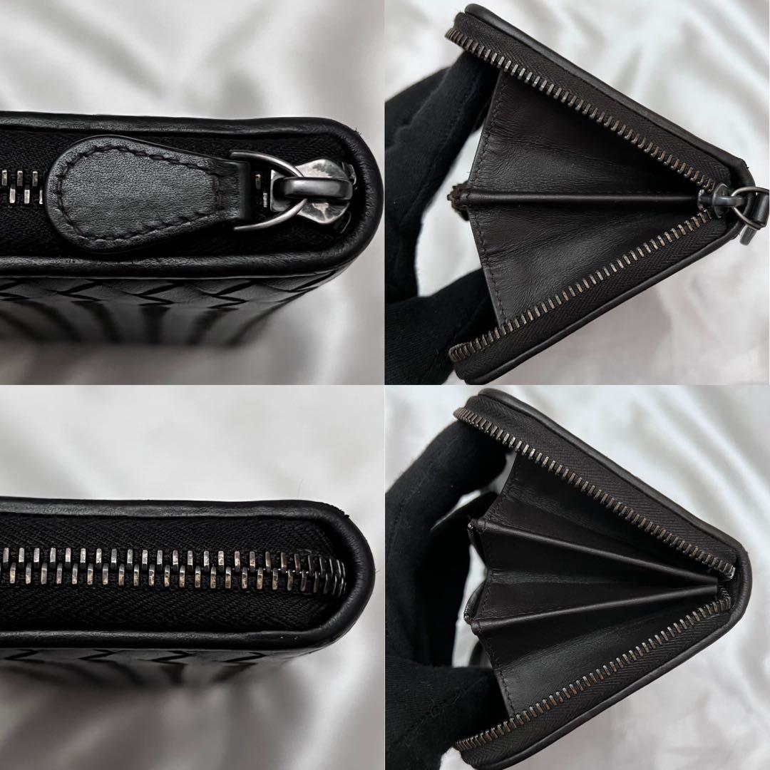 ◇極美品◇ボッテガヴェネタ　長財布　ラウンドファスナー　ダークブラウン　レザー