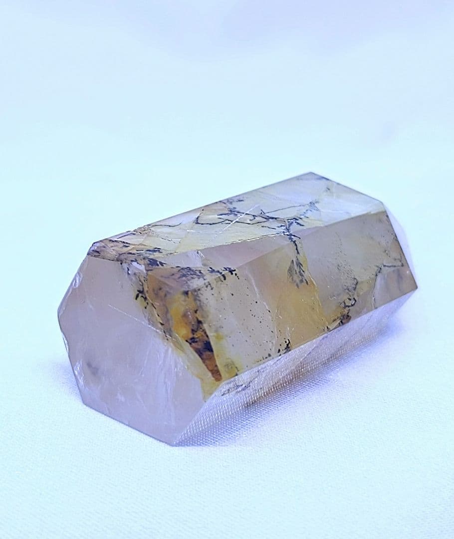 高品質　デンドリティック　ゴールデンヒーラー　共生　水晶　ポイント　六角柱