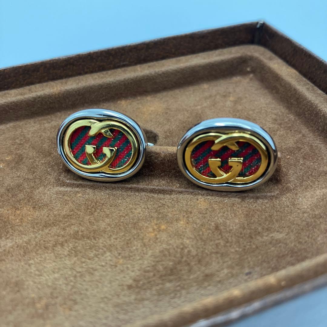 【極美品】GUCCI シェリー GG ネクタイピン カフス 箱付き