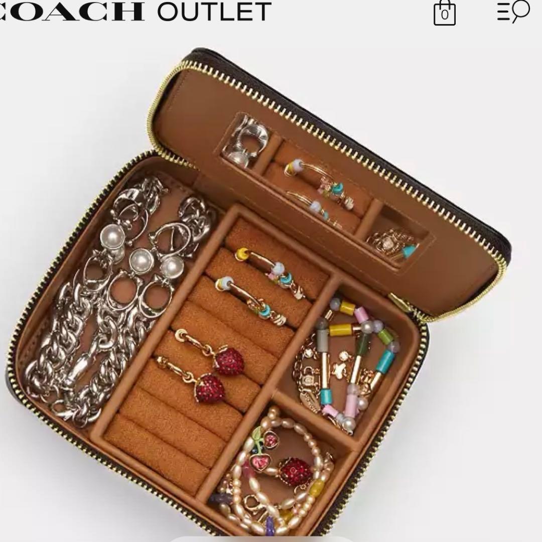 coachコーチ ジュエリー ボックス・シグネチャー キャンバス