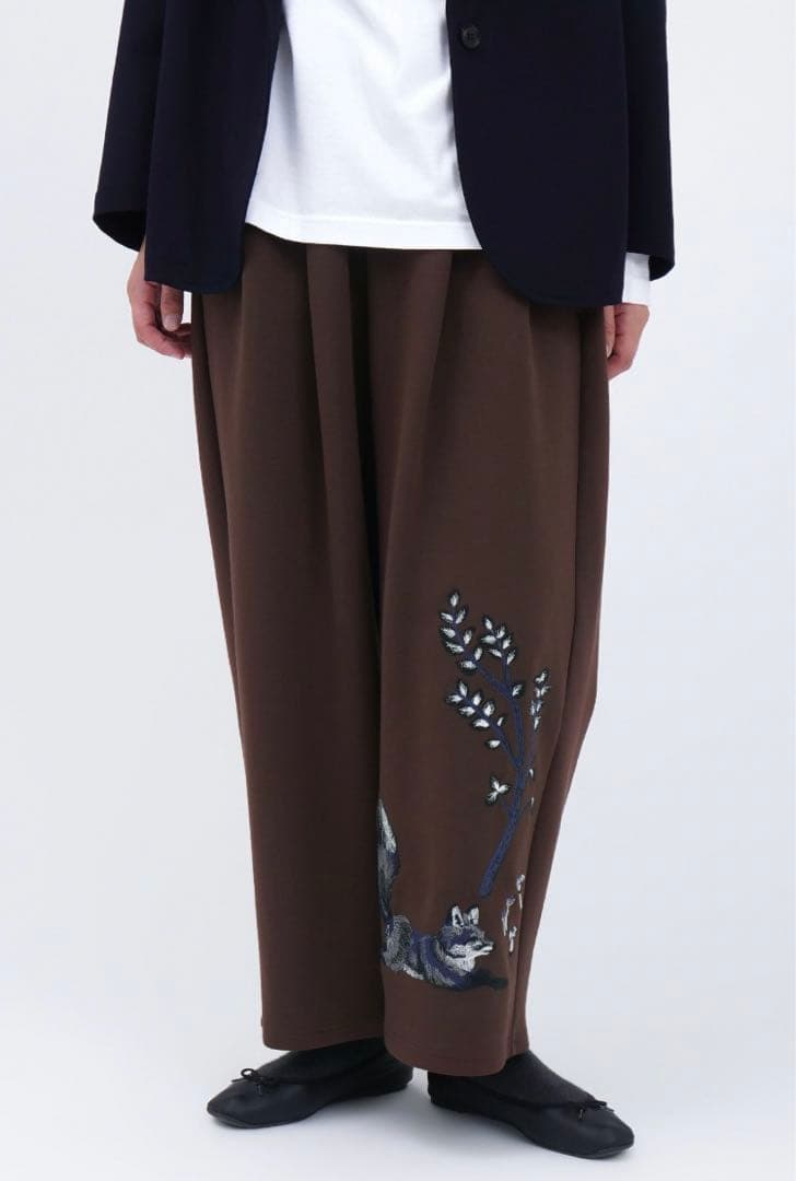 EMB fox タックパンツ マーブルシュッド marble SUD