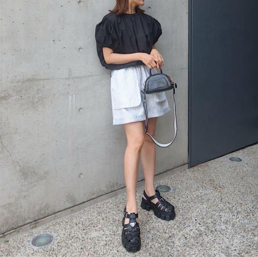 LINKABLE ジャガードショートパンツ 【シルバーS】