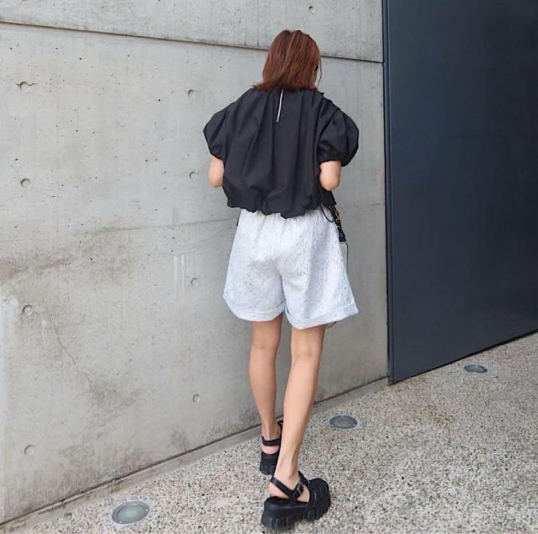 LINKABLE ジャガードショートパンツ 【シルバーS】