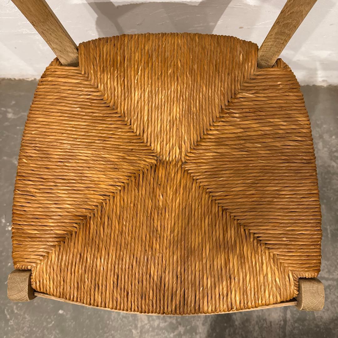 年末年始saleダイニングチェア　カフェチェア　藁座面　剥離　1