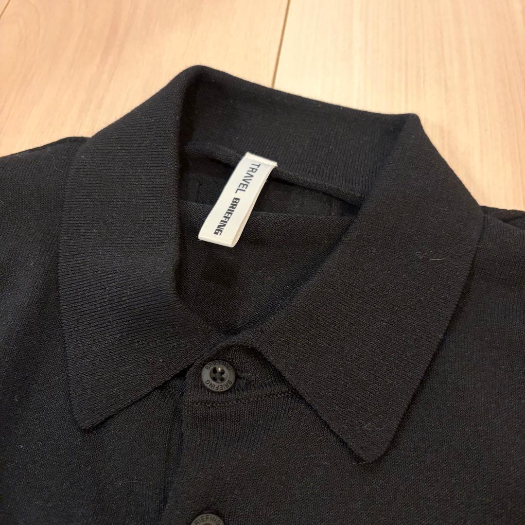 ブリーフィング WASHABLE LS S KNIT POLO