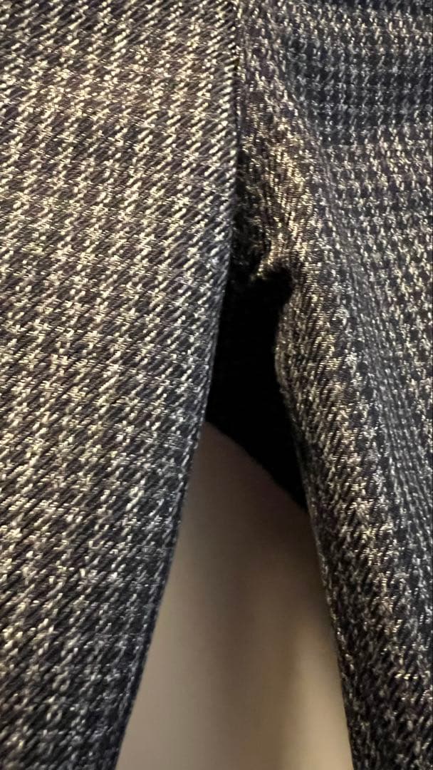 STILL BY HAND ポリエステルツイードチェックパンツ　サイズ46 美品