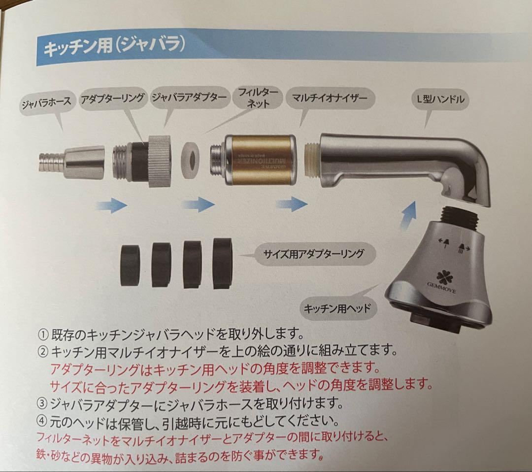 ジェンマジャパン　　 マルチイオナイザー　キッチン用 新品未使用