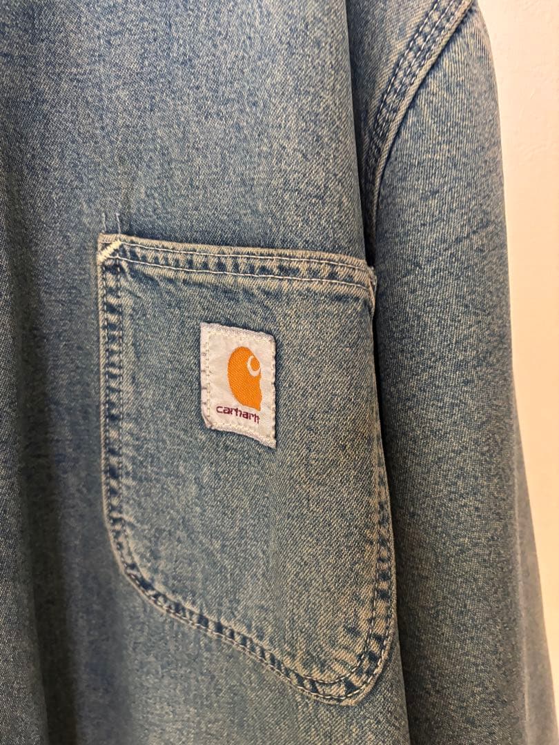 Carhartt デニムカバーオール　カーハート　ヴィンテージ　ボロ　ジャケット