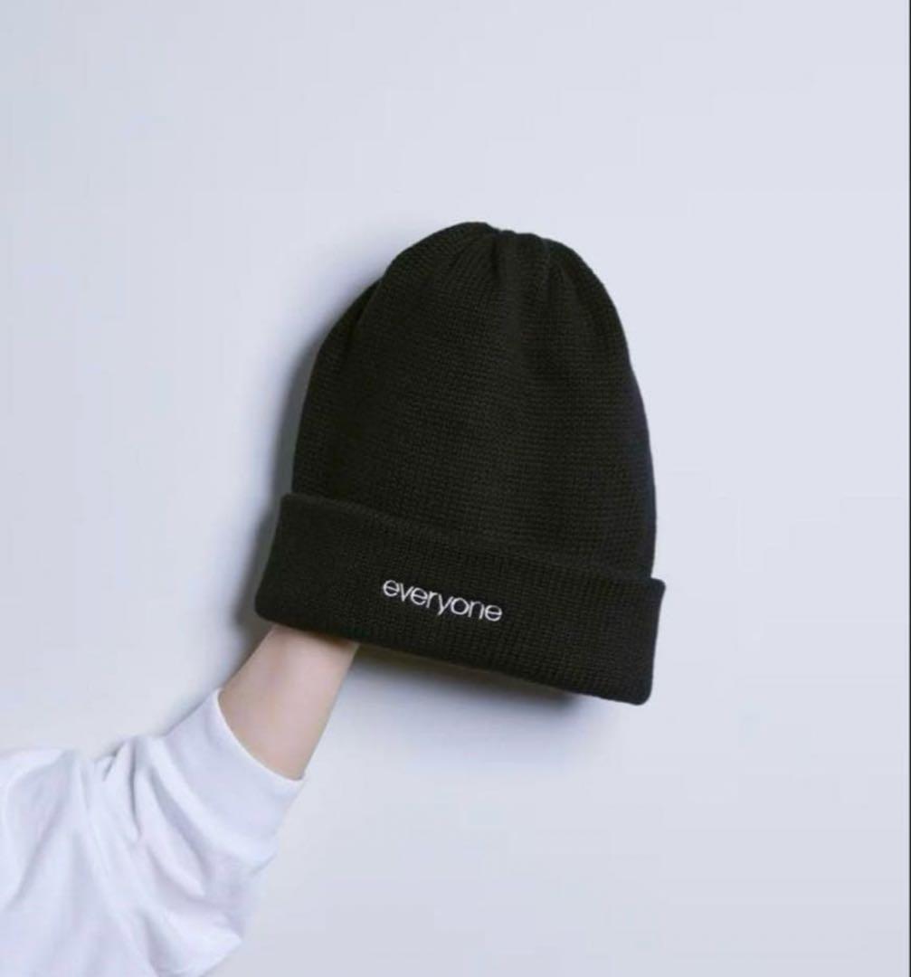 everyone ニット帽 COMESANDGOES ブラック