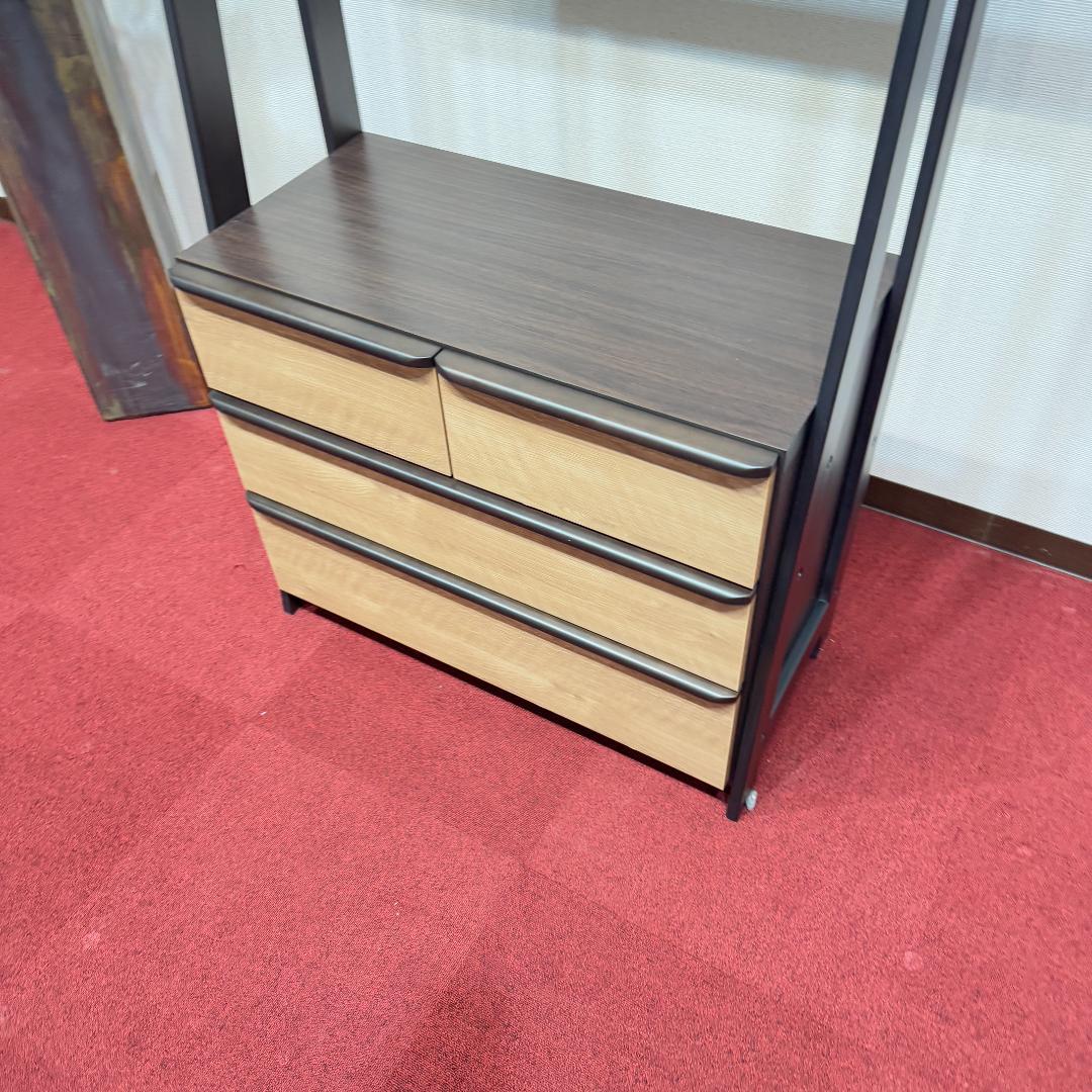 東京23区送料無料　ニトリ ワードローブ 幅83 収納棚 ハンガーラック 家具