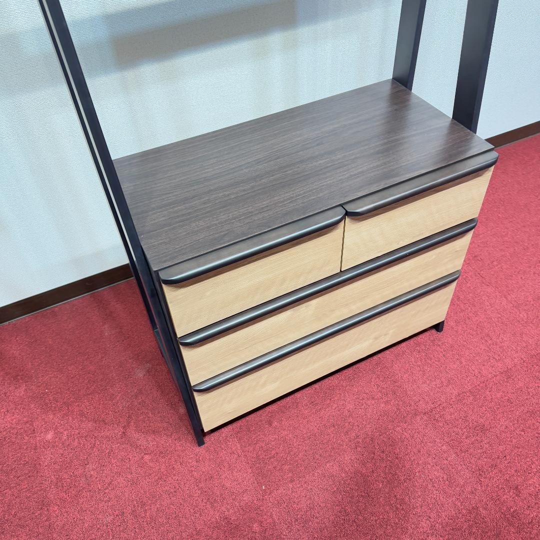 東京23区送料無料　ニトリ ワードローブ 幅83 収納棚 ハンガーラック 家具