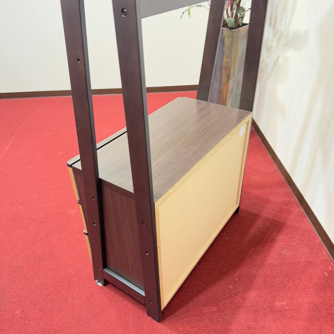 東京23区送料無料　ニトリ ワードローブ 幅83 収納棚 ハンガーラック 家具