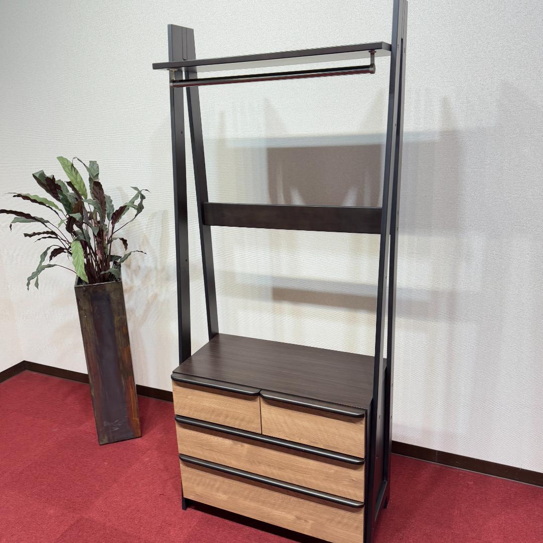 東京23区送料無料　ニトリ ワードローブ 幅83 収納棚 ハンガーラック 家具