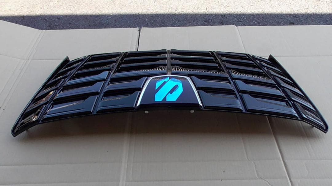 30系 アルファード 純正フロントグリル ブラック 202 艶有 マークブルー