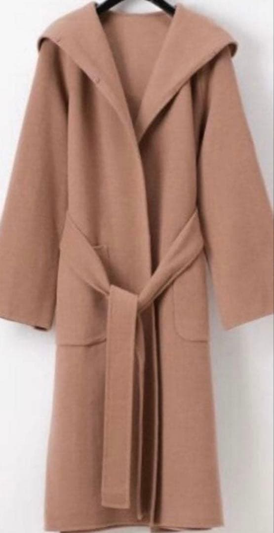 グレースコンチネンタル フードリバーコート モカピンク フォックス