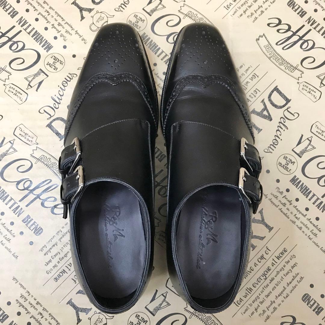 RAYMAR ダブルモンクストラップ 6.5 ビジネスシューズ 革靴 S3361