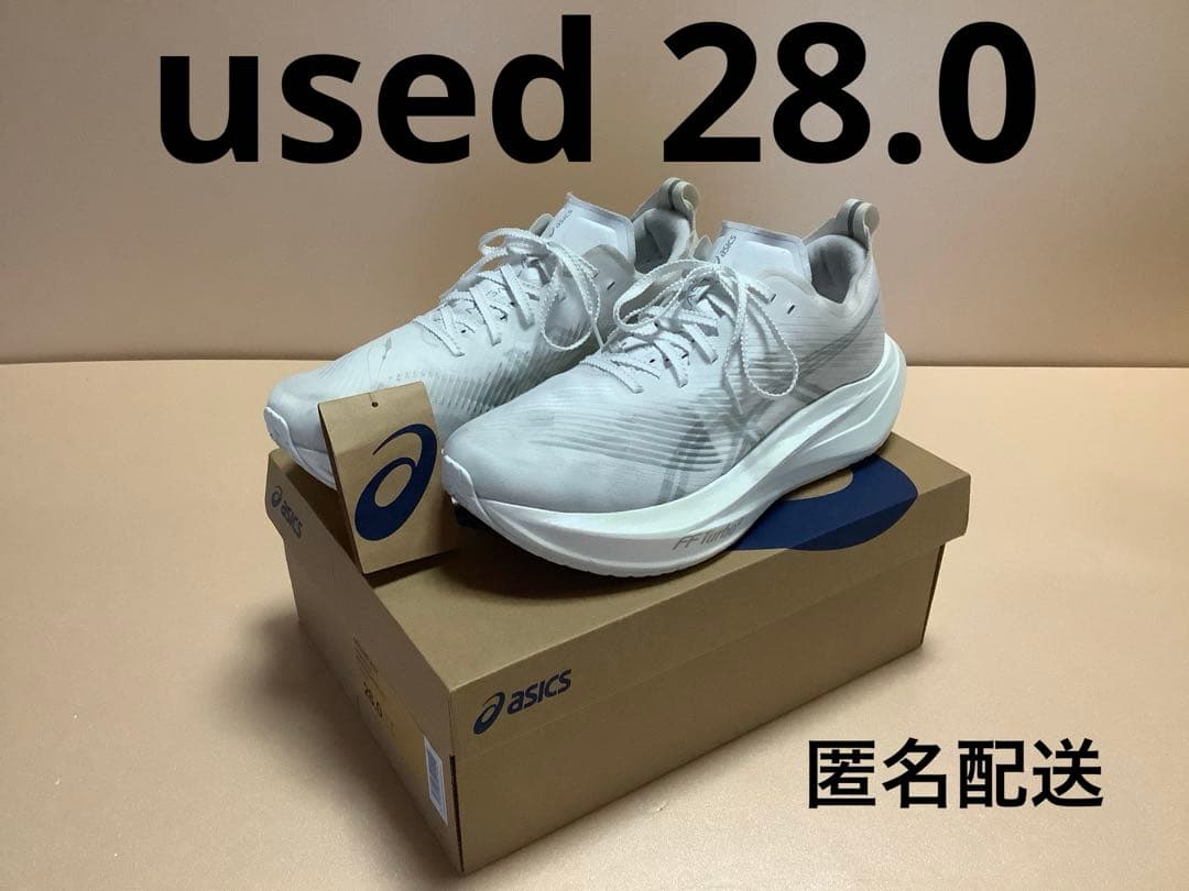 【used】asics アシックス　メガブラスト　ホワイト　28.0cm