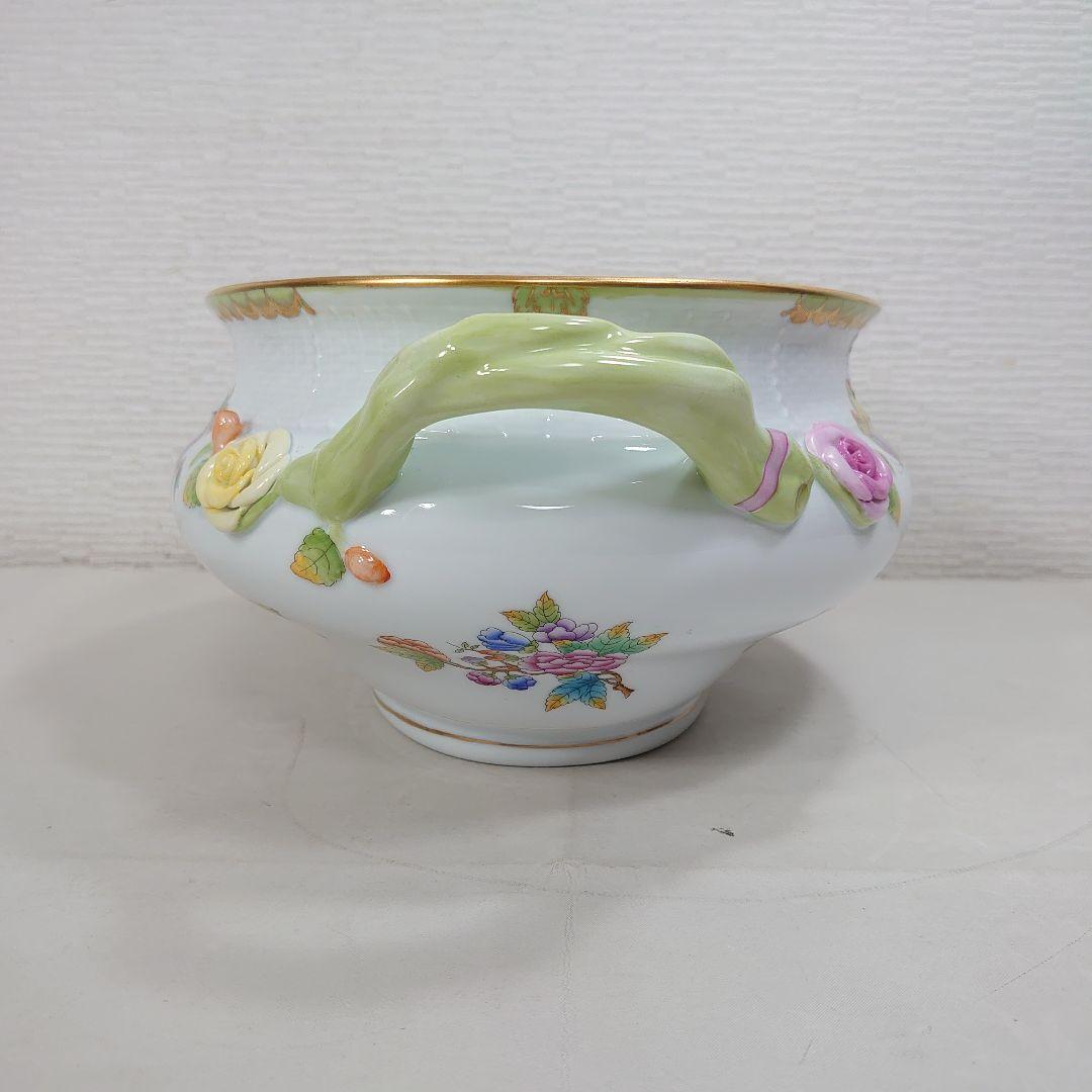 A*)様 ヘレンド ヴィクトリアブーケ チュリーン 大型 陶器 ボウル 蓋なし