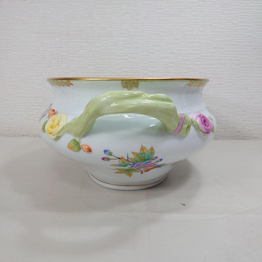 A*)様 ヘレンド ヴィクトリアブーケ チュリーン 大型 陶器 ボウル 蓋なし